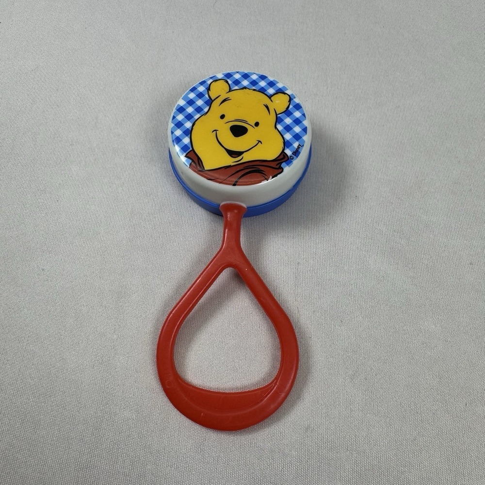 Vintage Disney Winnie The Pooh Plastic Baby Rattle
